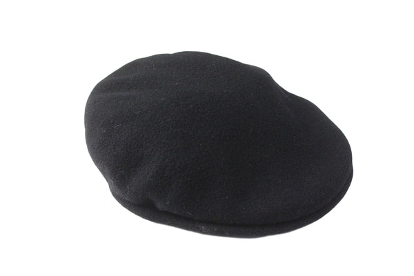 Newsboy Flat Cap Cabbie baker boy 504 Style Contour Fitted Beret retro style authentic wool classic fedora hat made in Great Britain vintage hat 90s casual Kangol wool black