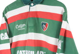 Vintage Leicester Tigers Cotton Traders Rugby Shirt Small