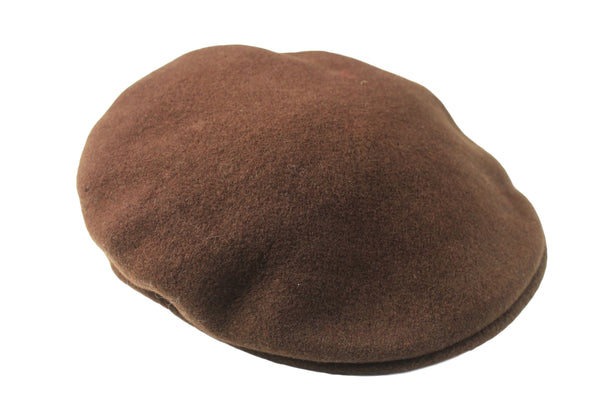Newsboy Flat Cap Cabbie baker boy 504 Style Contour Fitted Beret retro style authentic wool classic fedora hat made in Great Britain vintage hat 90s casual Kangol classic wool brown