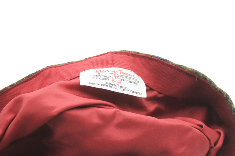 Vintage Harris Tweed Newsboy Cap
