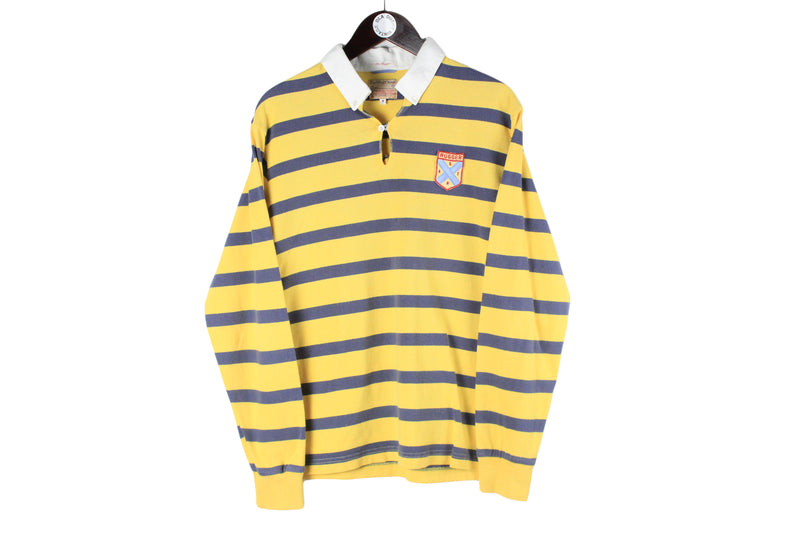 Gant Rugby Shirt Medium striped pattern authentic casual collared long sleeve t-shirt 