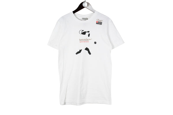 Vintage Nike Tennis Swiss Indoors T-Shirt Medium