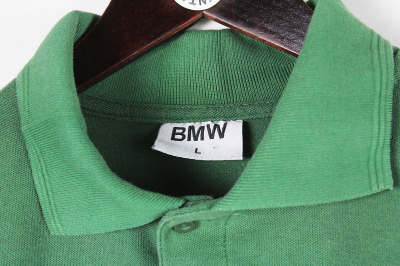 Vintage BMW Long Sleeve Polo T-Shirt Large