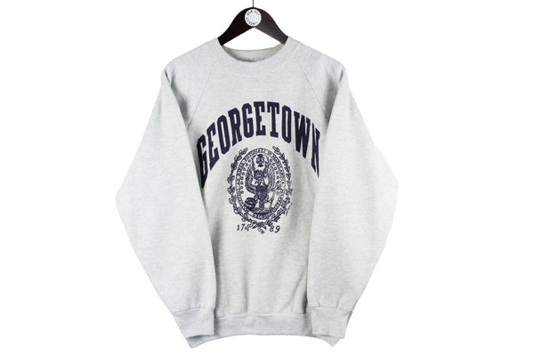 Vintage Georgetown University Sweatsuit Women's Large gray tracksuit big logo 90s retro sport style sweatshirt and pants