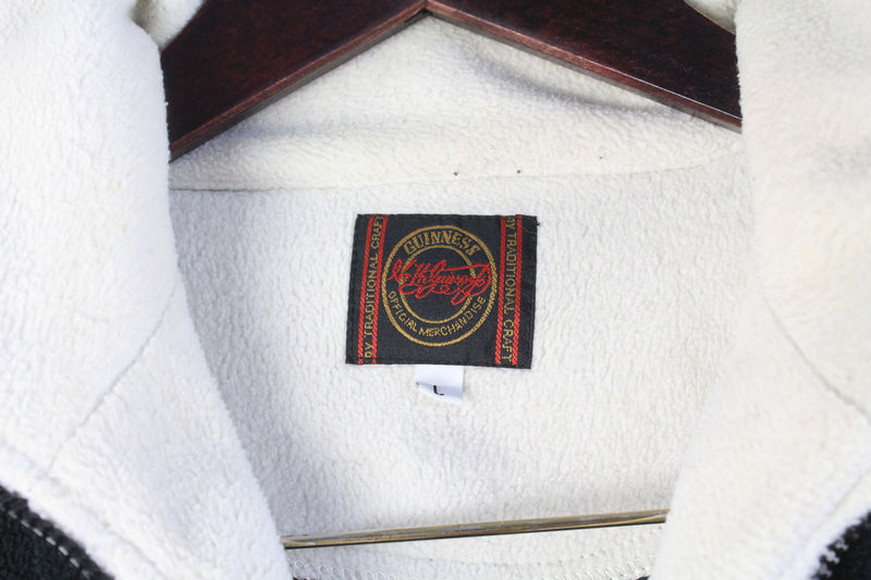 Vintage Guinness Fleece 1/4 Zip Large