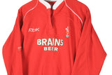Vintage Wales Rugby Team Reebok Rugby Shirt Women's Large