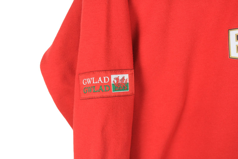 Vintage Wales Rugby Team Reebok Rugby Shirt Women's Large