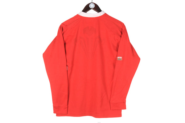 Vintage Wales Rugby Team Reebok Rugby Shirt Women's Large