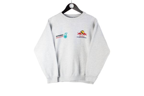 Vintage Red Bull Sweatshirt Women’s Medium Petronas 90s retro crewneck sport style jumper oversized Formula 1 Sauber team