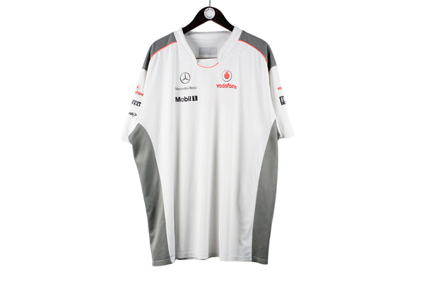 Vintage Vodafone McLaren Mercedes Jersey T-Shirt 3XLarge