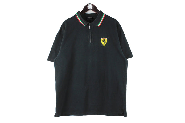 Vintage Ferrari Polo T-Shirt XLarge