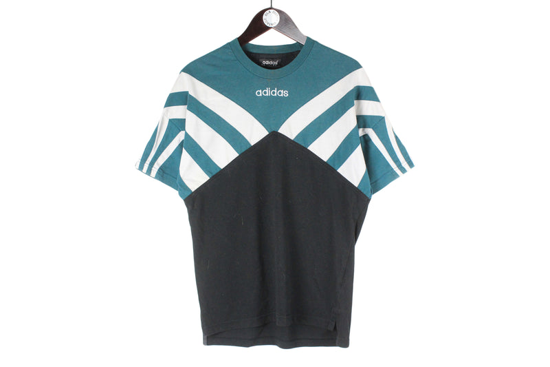 Vintage Adidas T-Shirt Small small logo 90s retro sport style short sleeve shirt