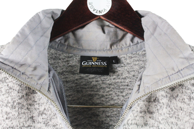 Vintage Guinness Fleece 1/4 Zip Large