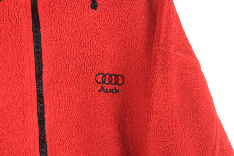 Vintage Audi Fleece Half Zip Small