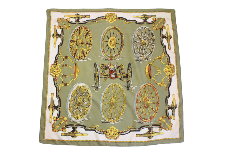 Vintage Hermes "Roues de Canon" by Caty Latham Scarf