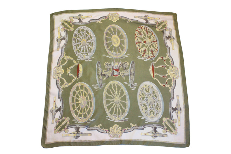 Vintage Hermes "Roues de Canon" by Caty Latham Scarf