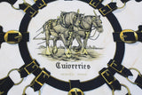 Vintage Hermes Cuivreries by F. de La Perriere Scarf