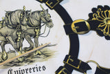 Vintage Hermes Cuivreries by F. de La Perriere Scarf