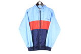 Vintage Adidas Jacket Medium windbreaker sport style 80s retro light wear 90s blue
