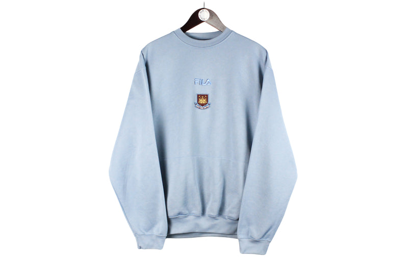 Vintage West Ham United Fila Sweatshirt Large