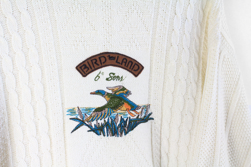 Vintage Bird Land Sweater Large