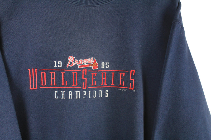 Virgo Vintage on Instagram: “❌SOLD❌VTG 1995 Atlanta Braves World Series  Champions crewneck for sale. Lee Sport brand. Size Medium. All embroidered.  Perfect cond…