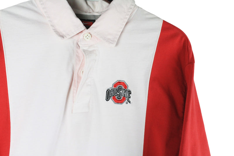 Vintage Ohio State Buckeyes Nike Rugby Shirt XXLarge