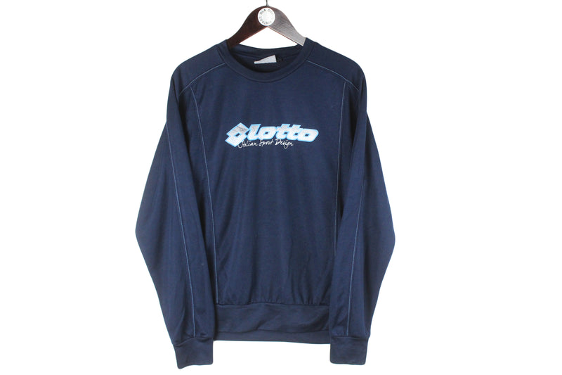 Vintage Lotto Sweatshirt Medium sport style big logo crewneck 90s jumper authentic Italian brand