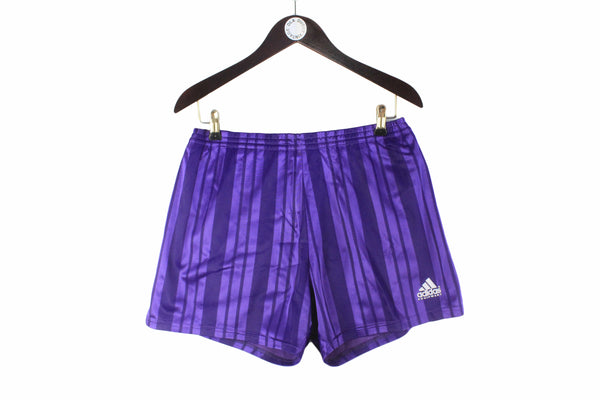 Vintage Adidas Shorts Medium purple 90s polyester sport classic shorts