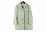 Vintage Aquascutum Coat Women's Medium luxury made in England jacket 90s retro wool heavy coat blazer