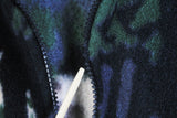 Vintage Deer Print Fleece Full Zip Medium