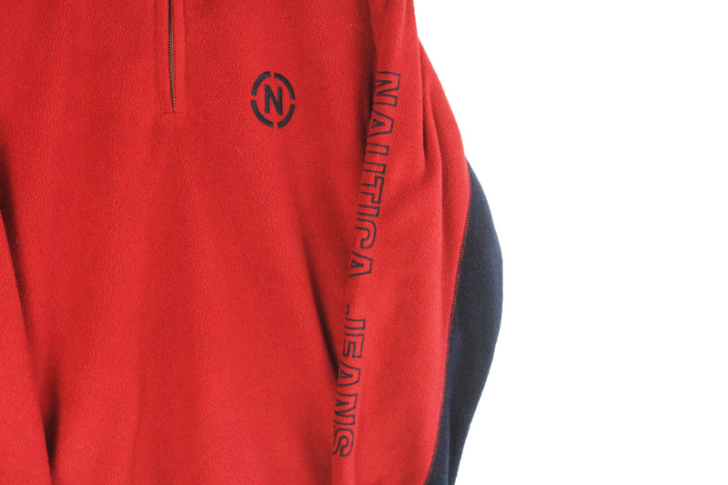 Vintage Nautica Fleece 1/4 Zip Small