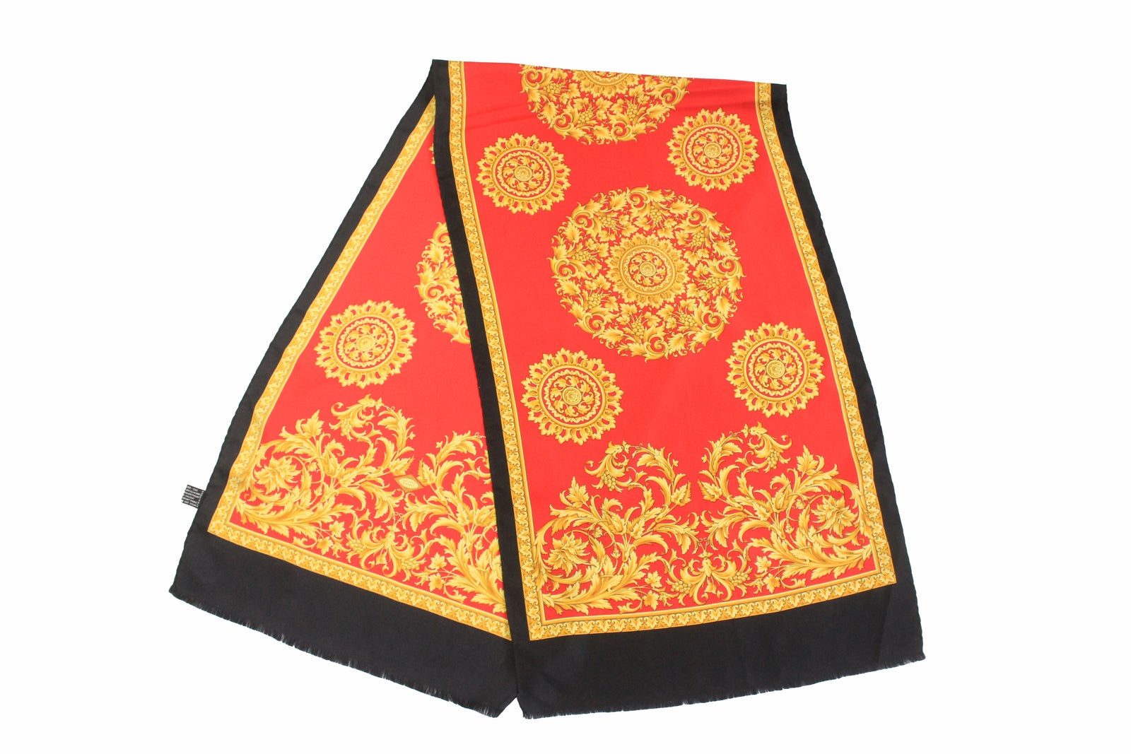 ATELIER VERSACE　Versace　スカーフ　silk scarf Vintage 90s Atelier Versace Scarf Baroque Silk Twill 34”