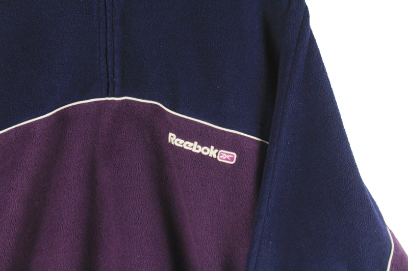 Vintage Reebok Fleece 1/4 Zip Large