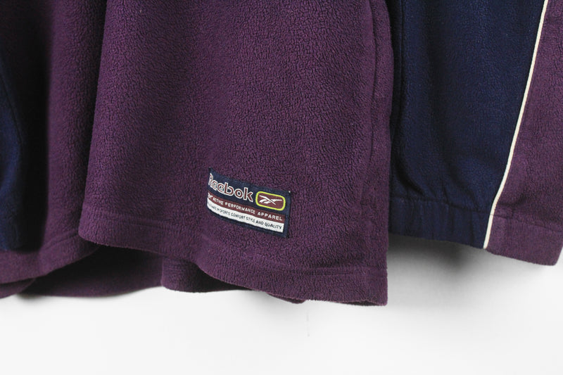 Vintage Reebok Fleece 1/4 Zip Large