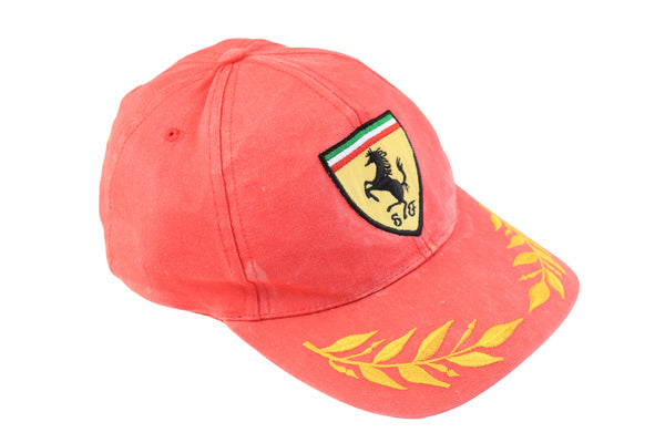 Vintage Ferrari Cap Michael Schumacher big logo retro sport style Formula F1 racing hat