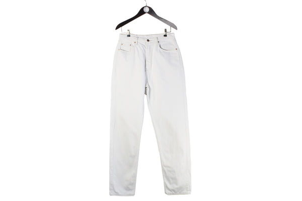 Vintage Levi's 818 Jeans W 31 L 33 white denim 90s retro pants