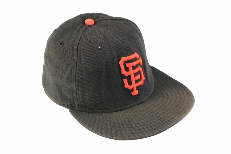 Vintage San Francisco Giants New Era Cap black orange 90s retro sport style baseball MLB hat