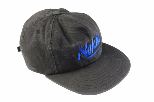 Vintage Nokia Cap black big logo 90s retro cotton classic Mobile technologies hat