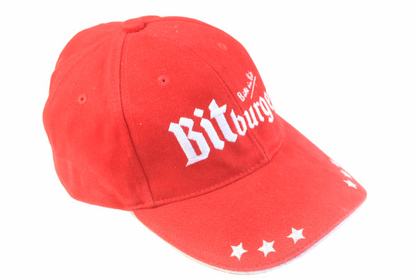 Vintage Bitburger Formula 1 Team Cap red 90s retro racing F1 hat