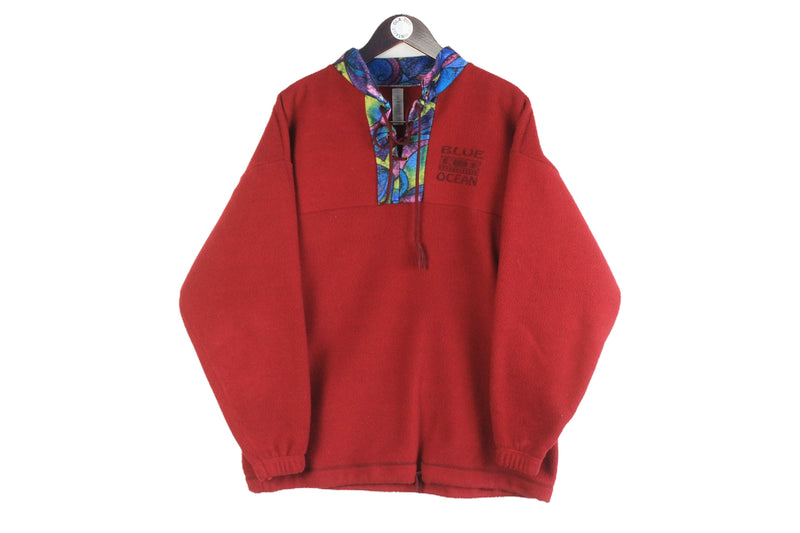 Vintage Blue Ocean Fleece Medium
