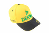 Vintage Dekra Renault Cap yellow black Formula 1 F1 team hat 00s 