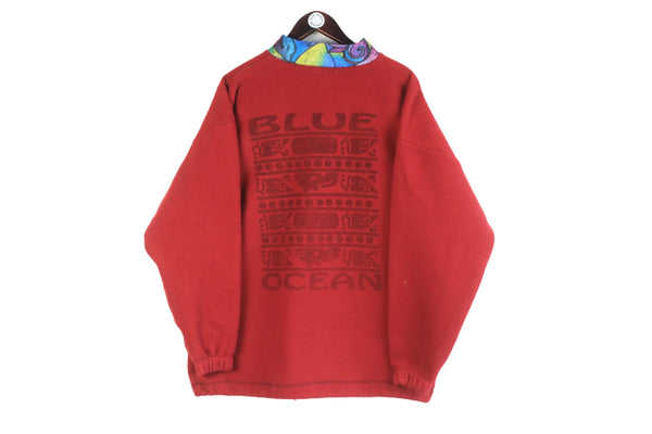 Vintage Blue Ocean Fleece Medium