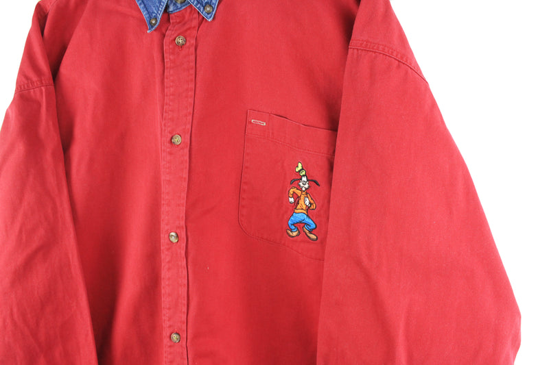 Vintage Goofy Disney Denim Shirt XLarge