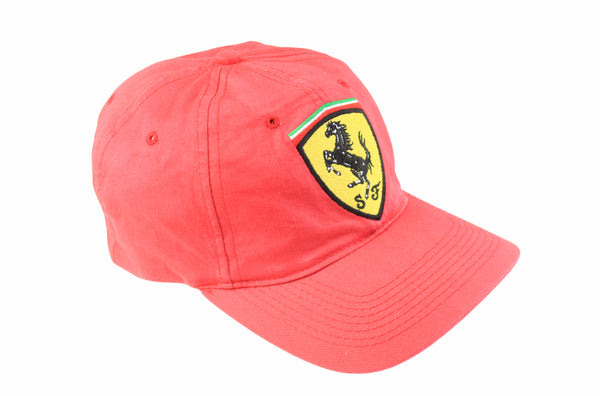 Vintage Ferrari Cap red big logo Michael schumacher 90s 00s retro racing Formula 1 F1 team hat