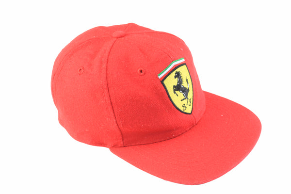 Vintage Ferrari Cap red big logo racing Michael Schumacher retro Formula 1 F1 team hat