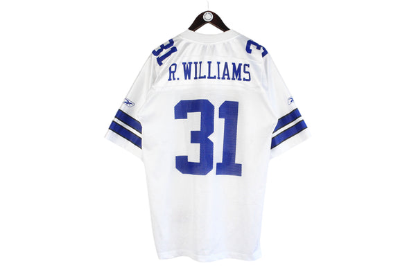 Vintage Dallas Cowboys #31 Roy Williams Reebok Jersey T-Shirt Medium