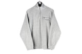 Vintage Levi’s Fleece 1/4 Zip Medium USA small logo 90s retro winter soft fabric terry sweater jumper