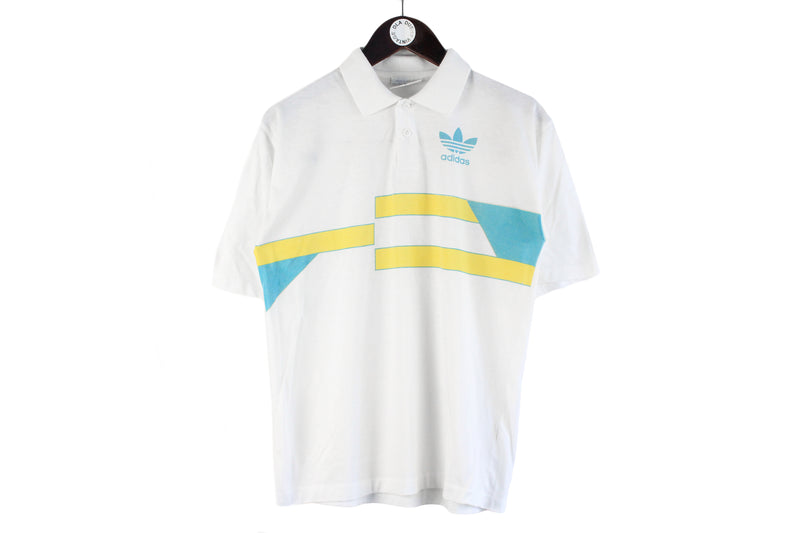 Vintage Adidas Polo T-Shirt Medium