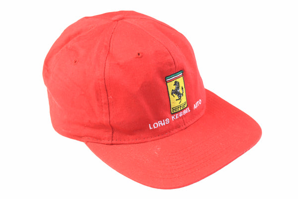 Vintage Ferrari Cap red 90s retro racing Formula 1 F1 team Grand Prix hat